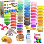 Modelling Clay Kit - 42 Colors Air Dry Magic Clay, DIY Molding Clay with Tools, Craft Kit for Kids Boys Girls, Presents Gift for Boys & Girls Age 3-12 Year Old