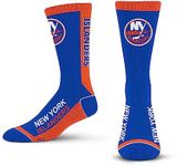For Bare Feet Mvp Crew Sock NHL Large, Team Color, L