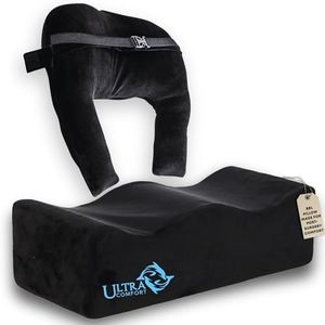 Brazilian Butt Lift Pillow After Surgery - Dr. Approved BBL Recovery Pillow w/Back Support Cushion for Post-Op Sitting + Cover Drawstring Bag | Comfortable & Easy to Carry for Home, Travel & Work