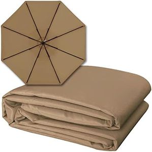 Reemplace El Nuevo Cubierta para Sombrilla De Toldo De Repuesto De Paraguas De Patio, 4 Especificaciones (2.7M/6 Varillas, 3M/6 Varillas, 2.7M/8 Varillas, 3M/8 Varillas), Tela De Recambio De Paraguas