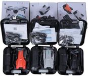 DRONE YT165pro+ wifi fpv with hard box cover with wing guards (Orange, 2 cam 3 battery)