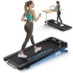MERACH Walking Pad with 9% Auto Incline, 1-6km/h Under Desk Treadmill, 2.5HP Low Noise Walking Pad with Remote Control, LED Display, Portable Treadmills for Home Office