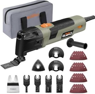 Funguard Oscillating Tool 300W, 6 Variable Speeds 22000 OPM Electric Corded Multi-tool with 3.5°Oscillation Angle, Quick Change Blade System,30pcs Accessories for Cutting, Sanding, Grinding, Scraping