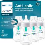 Philips Avent Anti-Colic Baby Bottle with AirFree Vent, Medium Flow, 9 oz