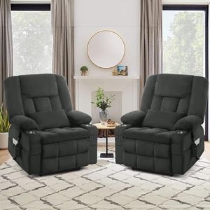 ABCASA Dual Motor Lay Flat Power Lift Recliner