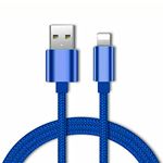 MAXIMUM RANGE E-SELLERS USB Cable Nylon Braided, Charger Wire for iPhone 13 12 Pro 11 Xs Max 6 7 8 Plus 6s, 5 5s SE 5c, iPad Mini, iPad Air 2 and iPad Pro-Blue (3M)