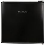 Russell Hobbs Table Top Larder Mini Fridge 43 Litre Capacity, Quiet Running 41dB, Reversible Door & Adjustable Feet, Manual Temperature Control, Ice Box, Black RHTTF0E1B