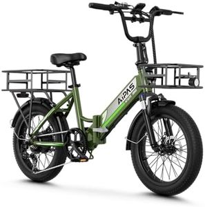 Aipas A2 Folding Electric Bike for Adults, 20" Fat Tire Commuter Ebike