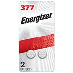 Energizer Silver Oxide 377 Watch/Electronic Batteries, 2-Pack