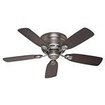 Hunter 51060 Low Profile IV 42-Inch Ceiling Fan, Antique Pewter