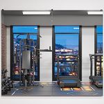 Keonjinn Home Gym Mirror 60” x 36” Workout Mirror, Large Tempered Glass Wall Mirror Full Length for Fitness, Yoga, Wall Mounted Long Mirror for Garage, Dance Studio, Oversized Frameless Mirror, 1 PC