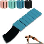 Adjustable Silicone Weighted Bracelet Wrist & Ankle Weights Bangles, Set of 2(1Lb Each) for Women and Men - Home Gym Workout, Walking, Running, Pilates, Yoga, and Strength Training (Blue)