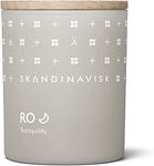 Skandinavisk RO 'Tranquility' Mini Scented Candle. Fragrance Notes: Cut Grass and Fallen Leaves, Cucumber and Wild Violets. 65 g.