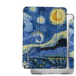 DuraSafe Cases for iPad 9.7 5th 6th Gen Air 1st 2nd Generation [iPad 5 6 Air 1 2] A1893 A1822 A1566 MH2V2HN/A Shock Proof Magnetic Dual Angle Stand with Honeycomb Pattern Printed Cover - Starry Night