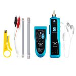 7 in 1 Network Cable Tester,Wire Tracker RJ45 RJ11 LAN Cable Toner Telephone Line Finder Cat5 Cat6 Ethernet Cable Tracer Kit Sensitivity-Adjust Continuity-Check for Cable Collation-No Battery