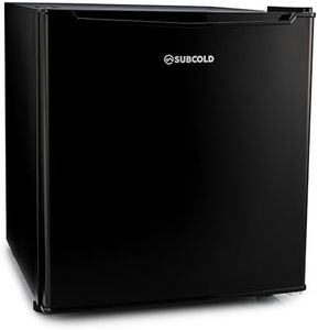 Subcold Eco35F Mini Freezer | 4-Star Table Top Unit | Small Energy-Efficient Appliance with Adjustable Thermostat & Reversible Door | Customisable Storage Removable Shelf (Black)