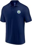 Icon Sports Officially Licensed International Teams Woven Patch Polo Shirts, Manchester City, Medium