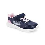 OshKosh B'Gosh Girls Retra Athletic Sneaker, Navy/Silver, 4 Toddler, Navy/Silver, 4 Toddler