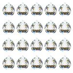 Yesland 20 Pack Upgraded Crystal Ball Prism 40mm / 1.57 Inch Decorative Ball - Suncatcher Rainbow Pendants Maker - Perfect for Chandelier Window & Wedding Decoration