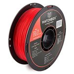 HATCHBOX PLA 3D Printer Filament, Dimensional Accuracy +/- 0.03 mm, 1 kg Spool, 1.75 mm, Red