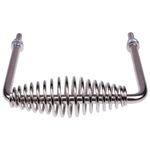 Chamixx 6" Stainless Spring Handle 5" Wide Overall with 1/2" Steel Rod Compatible with Most BBQ Pits Trailers Grills Custom Metal Projects Smokers Wood Stoves Cabinets