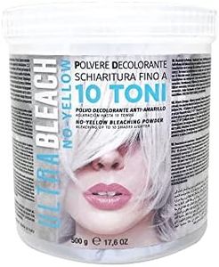 ULTRA BLEACHED 500 GR - POLVO DECOLORANTE ANTI-AMARILLO. Aclaración hasta 10 TONOS. Máxima aclaración - Máxima protección con Oligosacáridos Beta-D Fructosa