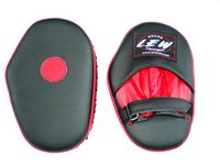 LEW Classic PU Leather Straight Focus Pads (Black/Red)