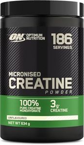 Optimum Nutrition Micronised Creatine Powder, Unflavoured Monohydrate Powder for Muscle Growth, 176 Servings, 634 g