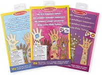 Melissa & Doug Bundle of 3 - Metallic Temporary Tattoos and My First Temporary Tattoos Blue and Pink| 3 years+ | Gift for Boy or Girl