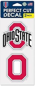 Wincraft NCAA Ohio State University Perfect Cut Decal (Set of 2), 4" x 4",Black