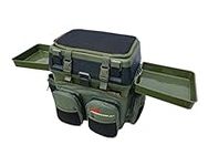 Roddarch Fishing Seat Box with 2 Side Trays & Logo Backpack