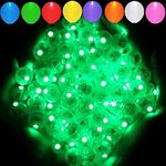 Aogist 100pcs Green Balloon Light, Long Standby Time Waterproof Mini Ball Light, Round LED Lamp for Paper Lantern Balloon Party,Wedding,Birthday,Festival,New Year and Christmas Decorative