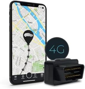 Traceur Salind GPS 4G - Traceur GPS Voiture Connexion réseau 4G - Balise GPS Voiture, Camion, Caravane en Temps réel - Connexion directe à l'interface OBD – Localisation dans Plus de 100 Pays
