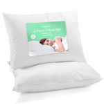 Celeep [2-Pack] Bed Pillows - 1200GSM Ultra Soft Sand Washed Cover, Sleeping Pillows with Lofty Microfiber Filling (Oversized Queen)