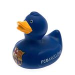 FC Barcelona Official Bath Time Football Crest Rubber Duck (One Size) (Blue)