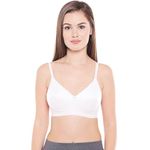 BODYCARE Women Cotton Full Coverage Lightly Padded Regular Bra 1574-White