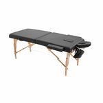 Lipsa Healthtech Foldable & Portable 2 Fold Wooden Massage Bed For Spa & Beauty Salon 2 Section Massage Table with Carry Case for Beauty Salon Spa Home 2 Section Wooden Bed