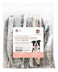 Healthy Hounds Salmon Fish Skin Dog Treats - 500g - Natural Low Fat Dried Fish Skins for Dogs - Healthy Treat Chews Rich in Omega 3