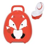 My Carry Potty - Fox Travel Potty, Award-Winning Portable Toddler Toilet Seat for Kids to Take Everywhere