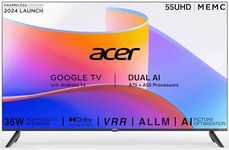 Acer 139 cm (55 inches) I Pro Series 4K Ultra HD LED Smart Google TV AR55UDIGU2875AT (Black)