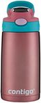 Contigo Kids Straw Stainless Steel Water Bottle with AUTOSPOUT Lid, 13oz, Punch