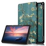 VOVIPO Slim Case for All-New Amazon Fire HD 10 and Fire HD 10 Plus Tablet 11th Generation 2021 Released- Ultra Slim Lightweight Shell Stand Cover with Auto Wake/Sleep-Apricot Flower