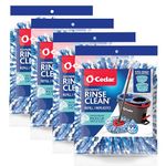 O-Cedar EasyWring RinseClean Refill 4-Pack, Blue, 4 Count