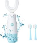 Meqtpomy Kids Electric Toothbrush，6 Cleaning Models U Shaped Toothbrush Waterproof Battery Powered 360 Automatic Sonic Toddler Toothbrushes for 2-7 Years Old for Boys Girls