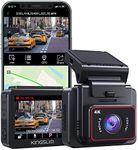 Kingslim D5-4K Dash Cam with WiFi - Front Dash Camera for Cars with GPS and Speed, Sony Night Vision, Support APP and 256GB Max