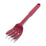 GreenLife Cooking Tools and Utensils, 10-in-1 Silicone Fork to Stir Mix Mash and Scrape, Heat and Stain Resistant, Dishwasher Safe, Red