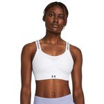 Under Armour Womens Infinity High Impact Sports Bra, (100) White / / Black, (Large) A/C