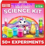 Doctor Jupiter Science Experiments Kit for Girls Ages 4+ | Birthday Gift for 4-5-6-7 Years Old Girls | STEM Toys | Chemistry Set | 50+ Experiments Starter Series