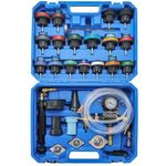 Acymner 28PCS Radiator Pressure Leakage Tester Kit for Vehicles | Universal Vacuum Type Cooling System Automotive Coolant Pressure Tester Kit Coolant Filler Tool