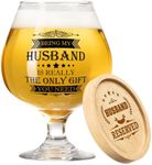 Aremdys Husband Birthday Gifts from Wife, 17Oz Husband Beer Glasses with Coasters, Husband Gifts from Wife, Unique Fathers Day Thanksgiving Christmas Gifts for Husband Birthday